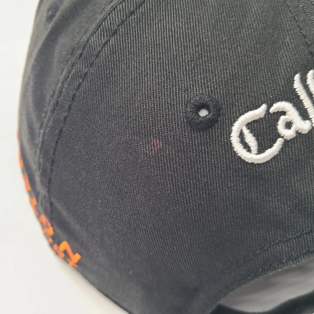 Callaway Hat Adjustable Black Orange FT Fusion Technology Tour i Series Golf Men